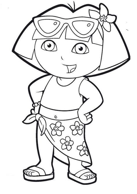 Free Printable Dora The Explorer Coloring Pages