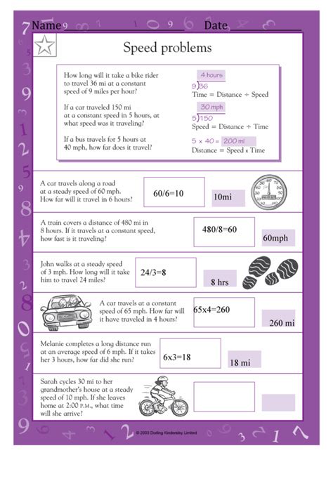 Free Printable Dorling Kindersley Limited 2010 Math Worksheets