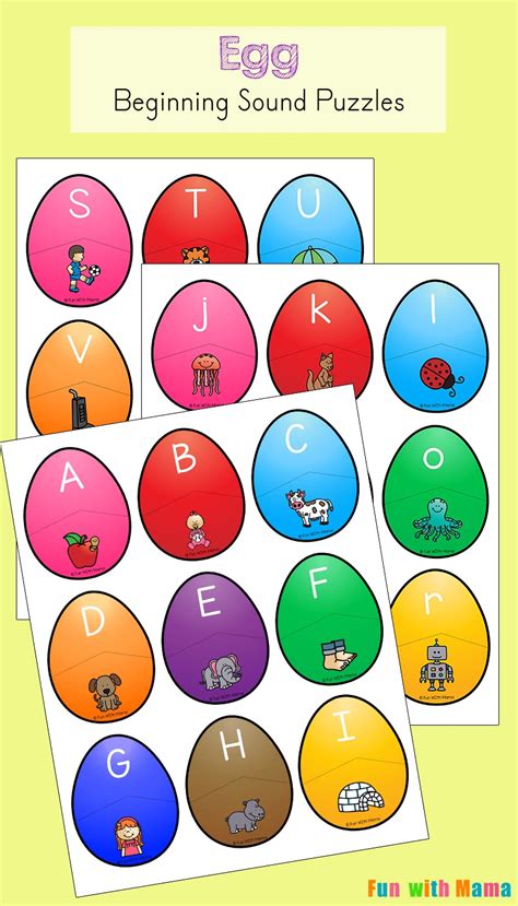Free Printable Easter Beginning Sound Worksheets For Preschoolers