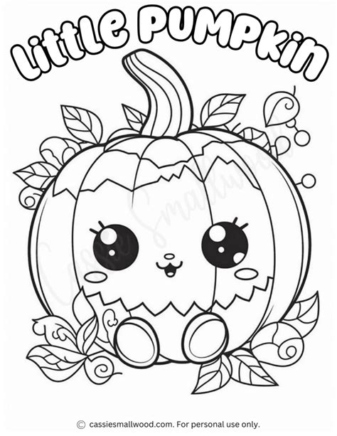 Free Printable Easy Cute Halloween Coloring Pages