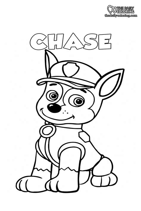 Free Printable Easy Paw Patrol Coloring Pages