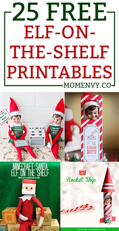 Free Printable Elf On The Shelf Ideas