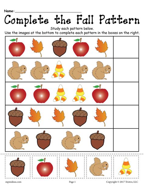 Free Printable Fall Activities