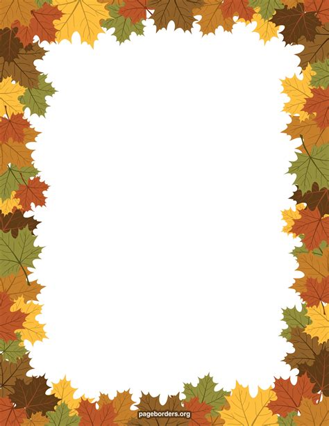 Free Printable Fall Borders