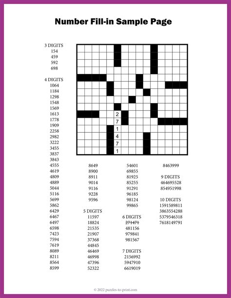 Free Printable Fill In Puzzles For Adults