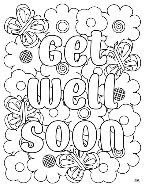 Free Printable Get Well Soon Coloring Pages