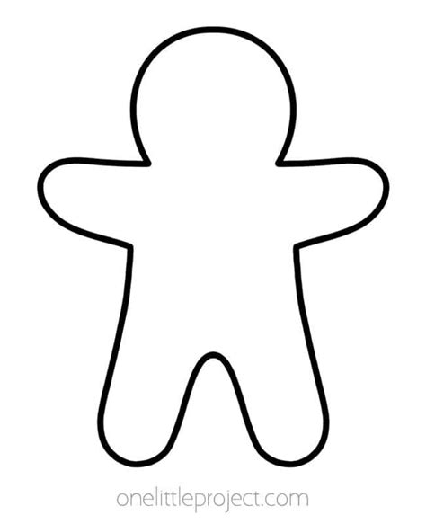 Free Printable Gingerbread Man Outline