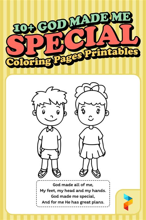 Free Printable God Made Me Coloring Page