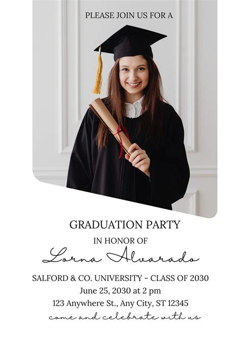 Free Printable Graduation Ceremony Invitations
