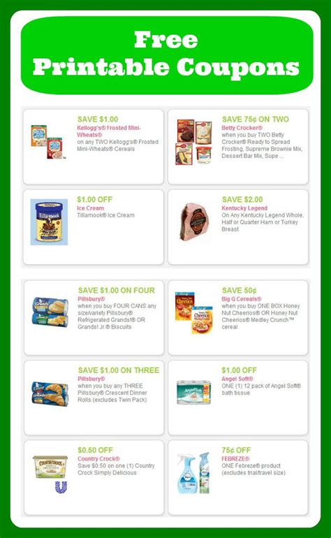 Free Printable Grocery Store Coupons