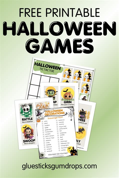 Free Printable Halloween Games