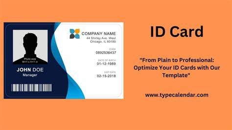 Free Printable Id Cards