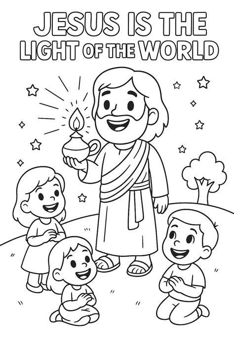 Free Printable Jesus Is The Light Of The World