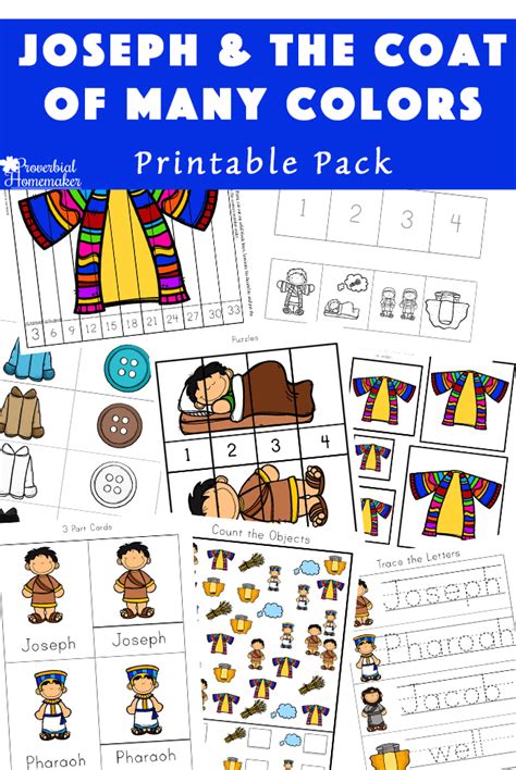 Free Printable Joseph Coat Of Many Colors Printable