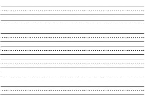 Free Printable Kindergarten Writing Paper Template