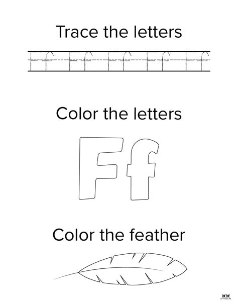 Free Printable Letter F Worksheets