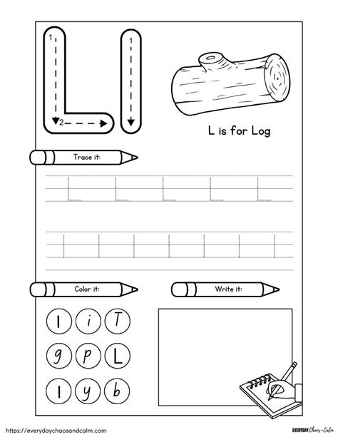 Free Printable Letter L Worksheets