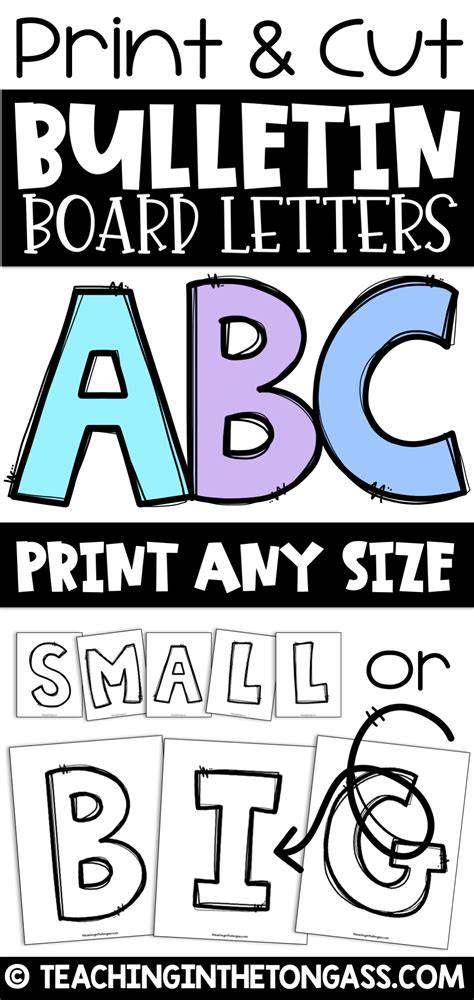 Free Printable Letter Stencils For Bulletin Boards