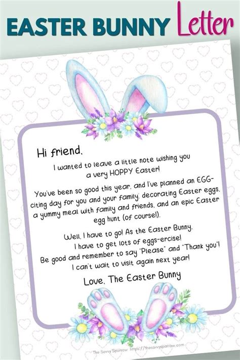 Free Printable Letters From Easter Bunny