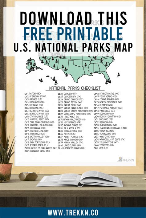 Free Printable Map Of U.s. National Parks