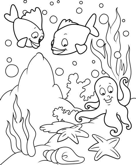 Free Printable Marine Life Coloring Pages