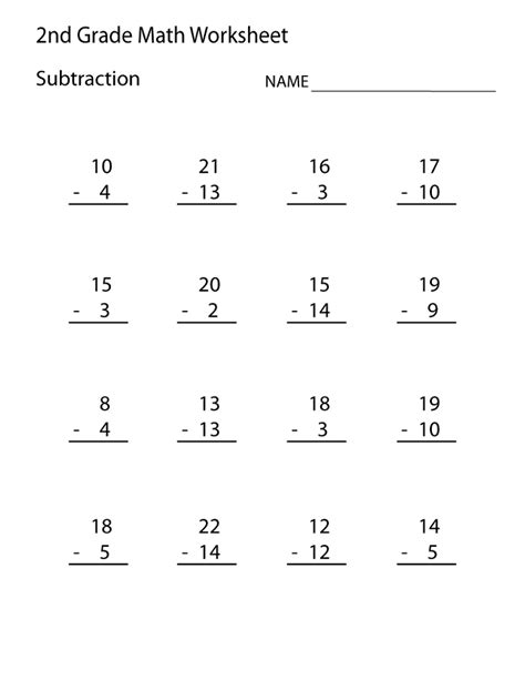 Free Printable Math Sheets For 2nd Grade