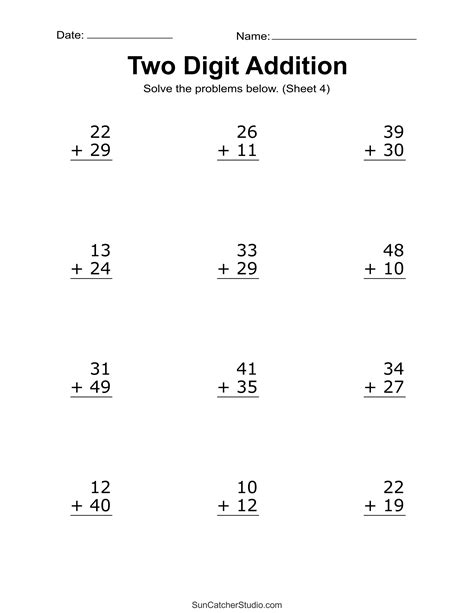 Free Printable Math Worksheets For 1st And 2nd Grade