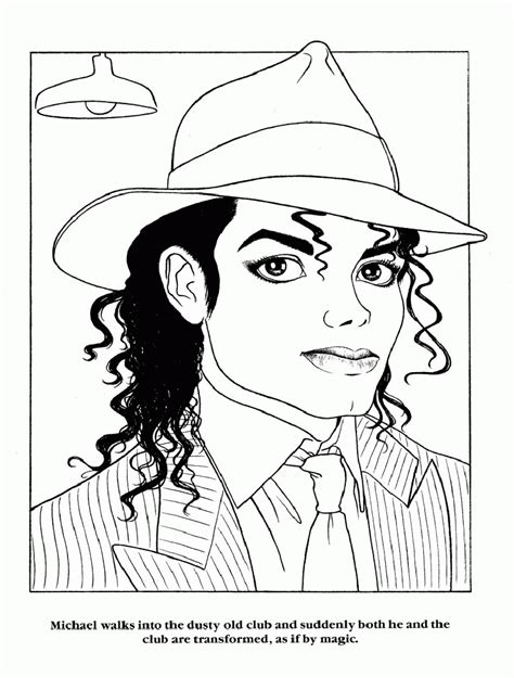 Free Printable Michael Jackson Coloring Pages