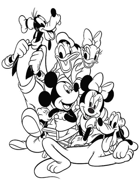 Free Printable Mickey Mouse Clubhouse Coloring Pages