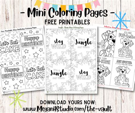 Free Printable Mini Coloring Book Printable