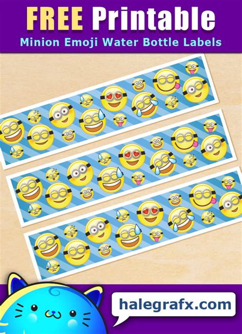 Free Printable Minion Water Bottle Labels