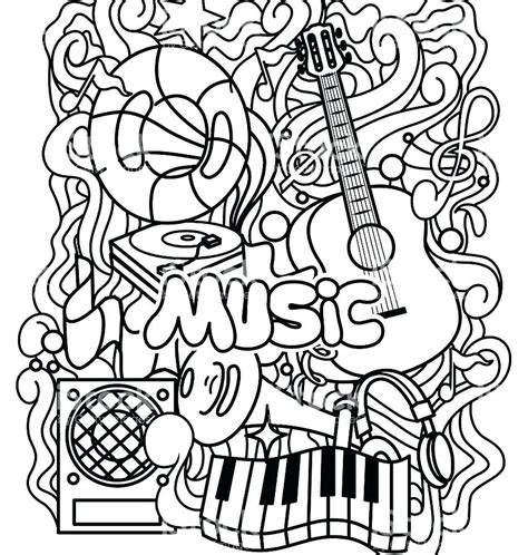 Free Printable Music Coloring Pages