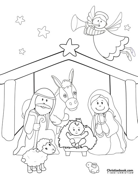 Free Printable Nativity Coloring Pages
