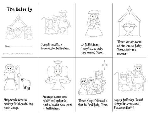 Free Printable Nativity Story For Kids Sequence And Order