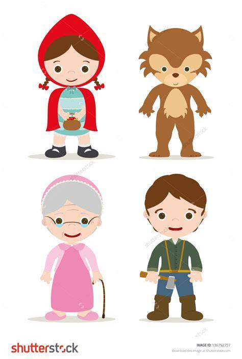 Free Printable Of Little Red Riding Hood Characters