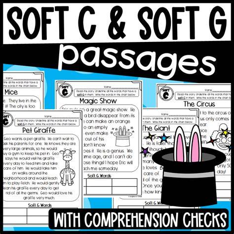 Free Printable Passages With Soft C And Soft G