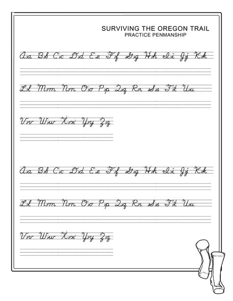 Free Printable Penmanship Worksheets
