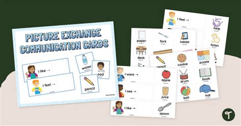Free Printable Picture Exchange Communication Cards