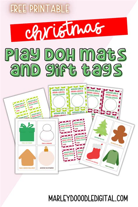 Free Printable Play-doh Gift Tags Christmas