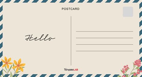 Free Printable Postcard Template
