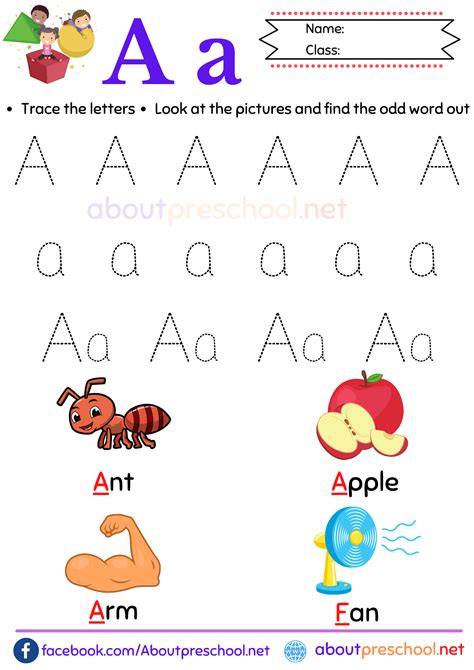 Free Printable Preschool Letter A Worksheets