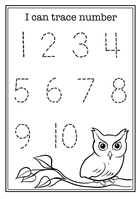 Free Printable Preschool Number Worksheets