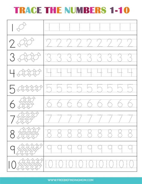 Free Printable Preschool Worksheets Numbers