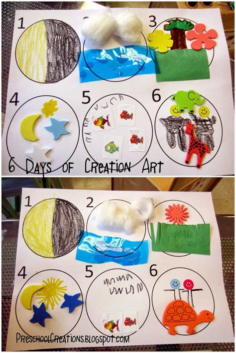 Free Printable Projects For Kids About The Creations