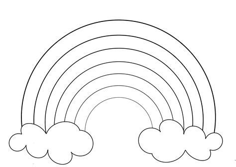 Free Printable Rainbow Template