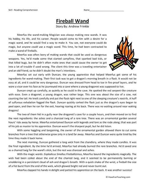 Free Printable Reading Comprehension Worksheets For 5th Graders