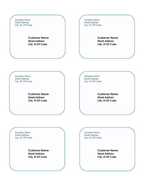 Free Printable Return Address Label Templates