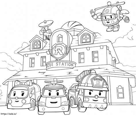 Free Printable Robocar Poli Coloring Pages