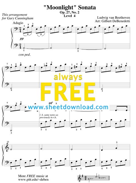 Free Printable Sheet Music For Piano