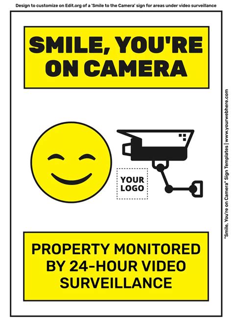 Free Printable Smile You're On Camera Printable